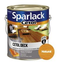 Verniz Sparlack Cetol Deck Natural Acetinado Premium Máximo Filtro UV 3,6L
