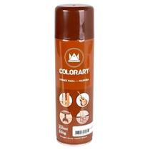 Verniz Spray Colorart Cor Mogno Para Madeira Secagem Rápida Com Filtro Solar 300ml