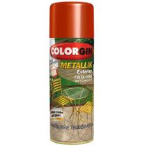 Verniz Spray Colorgin Metallik Exterior 350ml Cobre Metálico