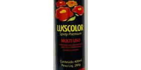 Verniz Spray incolor brilhante Lukscolor conteúdo 400ml peso líquido 280g