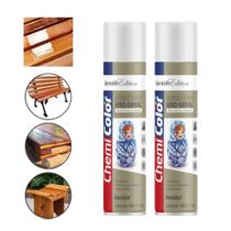 Verniz Spray Incolor Brilhante Uso Geral Tinta Chemicolor 400ml 250ml Artesanato Proteje da Brilho