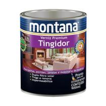 Verniz Tingidor Castanho Brilhante Duplo Fitro Solar Montana 900ml Madeira