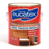 Verniz Tingidor Premium Eucatex Cor Imbuia Uso Geral Proteção Acabamento para Madeira 3,6L