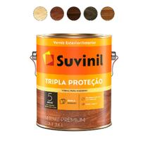 Verniz tripla proteção madeira base d'água brilhante 3,6lt