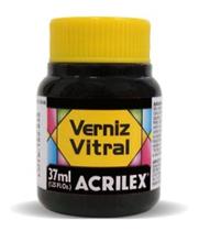 Verniz Vitral - 37Ml - Preto 520 - Acrilex