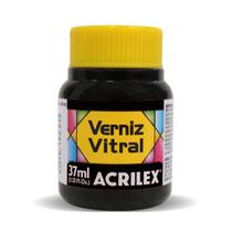 Verniz Vitral Acrilex 37ml Cor Preto 520