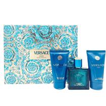 Versace Eros Kit Presente 3 Peças Masculino 50 ml EDT Gel de Banho Versace Eros Kit Presente 3 Peças Masculino 50 ml EDT Gel de Banho