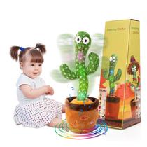 Versão de música infantil Talking Cactus Toy MIAODAM com 10 músicas Versão de música infantil Talking Cactus Toy MIAODAM com 10 músicas