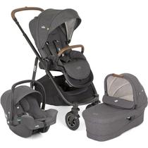 Versatrax Trio Cycle Shell Gray Joie - Carrinho Bebê Conforto e Moisés
