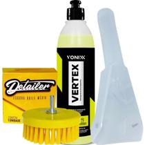 Vertex 500ML Vonixx Limpador de Estofados Sofa Bancos Carpetes Tapetes Geral Automotivo Super Concentrado Bocal Extratora Escova Drill Media Detailer