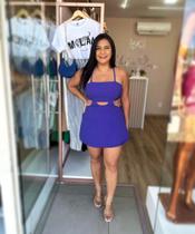 Vestidinho azul curto com alça tamanho único Vestidinho azul curto com alça tamanho único
