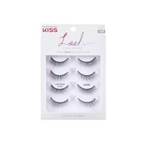 Vestidinho preto de cílios postiços KISS Lash Couture, 12 mm, 4 pares