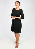 Vestido 3/4 Algodão Básico Pau a Pique Vestido 3/4 Algodão Básico Pau a Pique