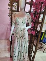 Vestido 3 Marias de algodão com manga princesa