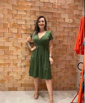 Vestido 3 saias Curto Verde