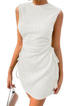 Vestido Acelitt Spring Summer Wedding Guest com cordão branco M Vestido Acelitt Spring Summer Wedding Guest com cordão branco M