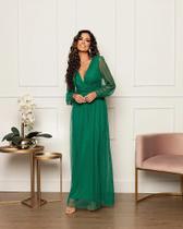 Vestido Adele Tule Poá Terracota Plus Size Vestido Adele Tule Poá Terracota Plus Size