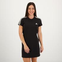 Vestido Adidas 3 Listras Fit Feminino Preto