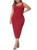 Vestido Agnes Orinda Plus Size de verão sem mangas para mulheres Vestido Agnes Orinda Plus Size de verão sem mangas para mulheres