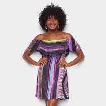 Vestido Água Viva Curto Ombro A Ombro Tie Dye Vestido Água Viva Curto Ombro A Ombro Tie Dye