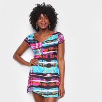 Vestido Água Viva Curto Tie Dye Vestido Água Viva Curto Tie Dye