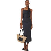 Vestido Alça Slim Canelado Colcci