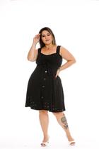 Vestido alcinha em lese PLUS SIZE roupa feminina TAM 44 AO 52 cod 067