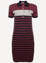 Vestido Aleatory Listrado Prime Vinho