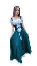 Vestido Alemã saia longa rustico verde oktoberfest exclusivo