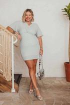 Vestido aline lurex curto Vestido aline lurex curto