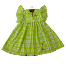 Vestido Amazônia Infantil Viscose Verde