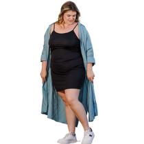 Vestido Anágua Segunda Pele Plus Size Alcinhas Tecido Leve Base Ideal Contra Transparência 3078A Vestido Anágua Segunda Pele Plus Size Alcinhas Tecido Leve Base Ideal Contra Transparência 3078A