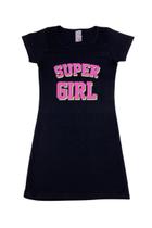 Vestido Analê Super Girl - Preto