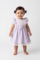 Vestido aniversário bebê Festa Renda Laço Luxo Papilloo Vestido aniversário bebê Festa Renda Laço Luxo Papilloo