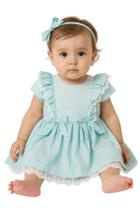 Vestido aniversário bebê Festa Renda Laço Luxo Papilloo