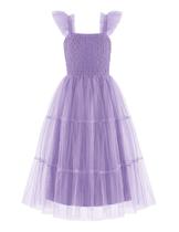 Vestido Arshiner Tween Girls, lilás de verão, 5-6 anos, tule