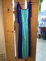 Vestido Azul e Ciano