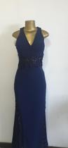Vestido Azul longo Royal Sandy modas a rigor.