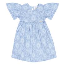 Vestido Azul P. Passos Pulla Bulla Menina - 53316-1313 Vestido Azul P. Passos Pulla Bulla Menina - 53316-1313