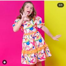 Vestido babado infantil