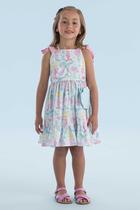 VESTIDO BABADOS E ESTAMPA SEREIAS - Mon sucre -