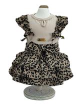 Vestido Babados Oncinha para cachorro e gato Vestido Babados Oncinha para cachorro e gato