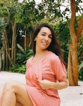 Vestido Bambola Rosa Goiaba para Gestantes e Amamentação