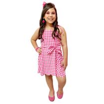 Vestido Barbie Infantil Soltinho Pink Mini Diva Blogueira