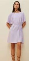 Vestido básico casual lavanda morena rosa Tam M Vestido básico casual lavanda morena rosa Tam M