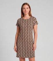 Vestido Básico Com Gola Redonda Infinita Cor Rosa