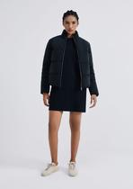 Vestido Básico Curto Texturizado Com Bolso