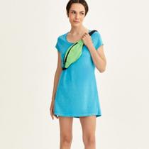 vestido basico estonado premium feminino azul tam P vestido basico estonado premium feminino azul tam P