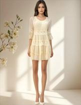 Vestido Bata Tunica Boneca Curto Feminino Indiano HC-60361