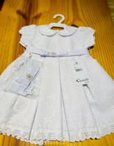Vestido batizado bebê tam M 3 a 6 meses
